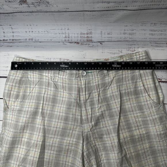 Tommy Bahama RELAX Men's White & Black Plaid Linen Shorts Size 34 100% Cotton - Picture 4 of 11